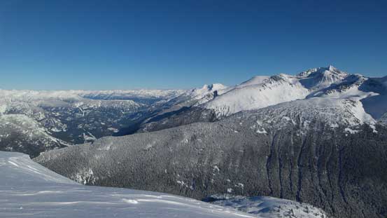 Looking north, that wooded "Rethel Ridge" displaced in front.