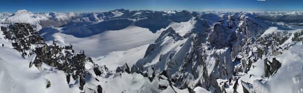 Another panorama from the summit of Phalanx Mountain. Click to view large size.