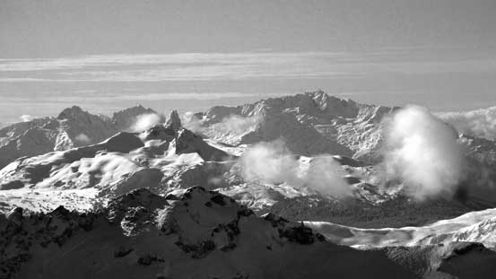The Black Tusk in front of Mt. Tantalus