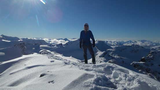Me on the summit of Phalanx Mountain