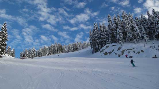 More about the walk down the resort runs