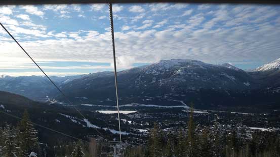 Catching a fast way down the last part.