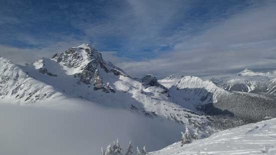 Another picture of Joffre Peak and the low clouds 