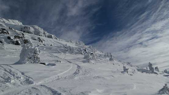 Slowly making my way towards the summit. 