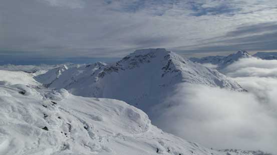 Looking south at Mt. Duke. 