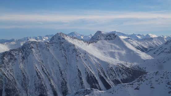 St. Jacobs Mountain and Gideon Peak, with the remote Petlushkwohap and Skihist behind