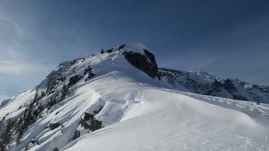 Bypassing this sketchy boot-pack which everybody went up on the ascent