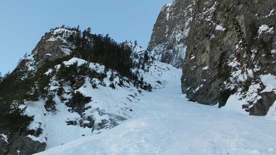 Starting the climb up Mt. Harvey's North Ramp