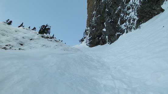 Grunting up the upper ramp. It's very foreshortening.