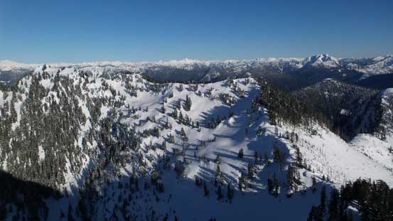Looking down at Magnesia Meadows