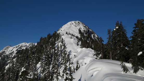 Looking back towards the summit