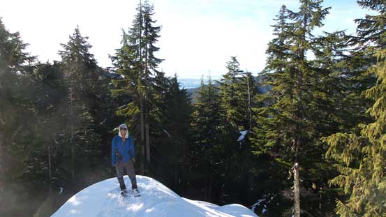 Me on the true summit of Lynn Peak