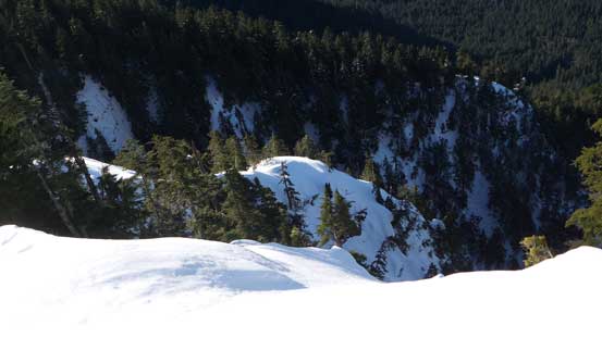 The west side was fairly exposed. 