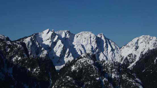 Crown Mountain/Spindle Peak massif