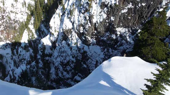 It's steep on the faces... 