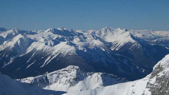 Hibachi Ridge (L) and Mt. Currie (R)