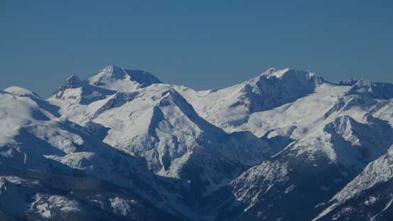Wedge Mountain (L) and Mt. Weart (R)