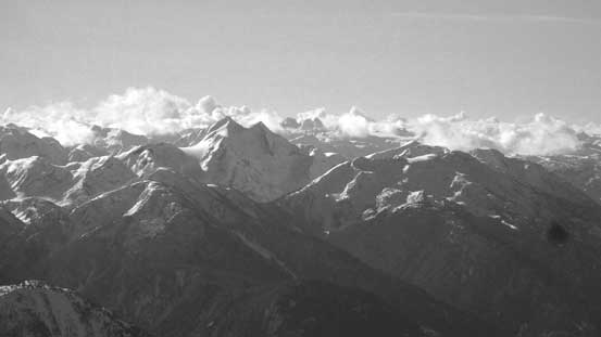 This is looking at Cloudrakar Mountain which I had fond memories with. 