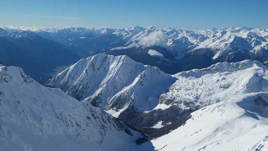 Twin Goat Mountain in the foreground