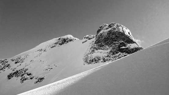 The impressive NW Face of Mt. Matier
