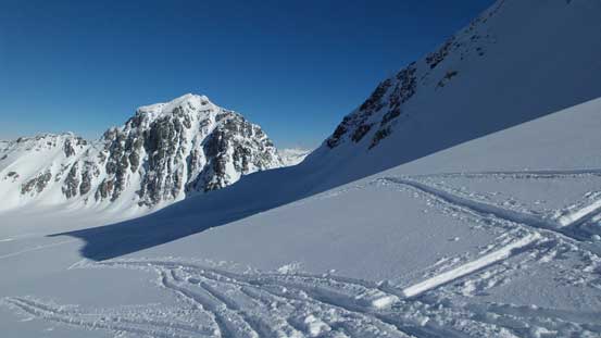 Arriving at Matier/Hartzell col