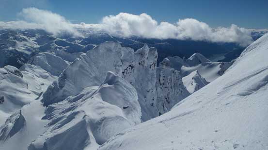 Some spires on Mt. Hartzell