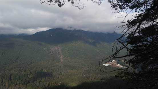 Lynn Peak engulfed in clouds